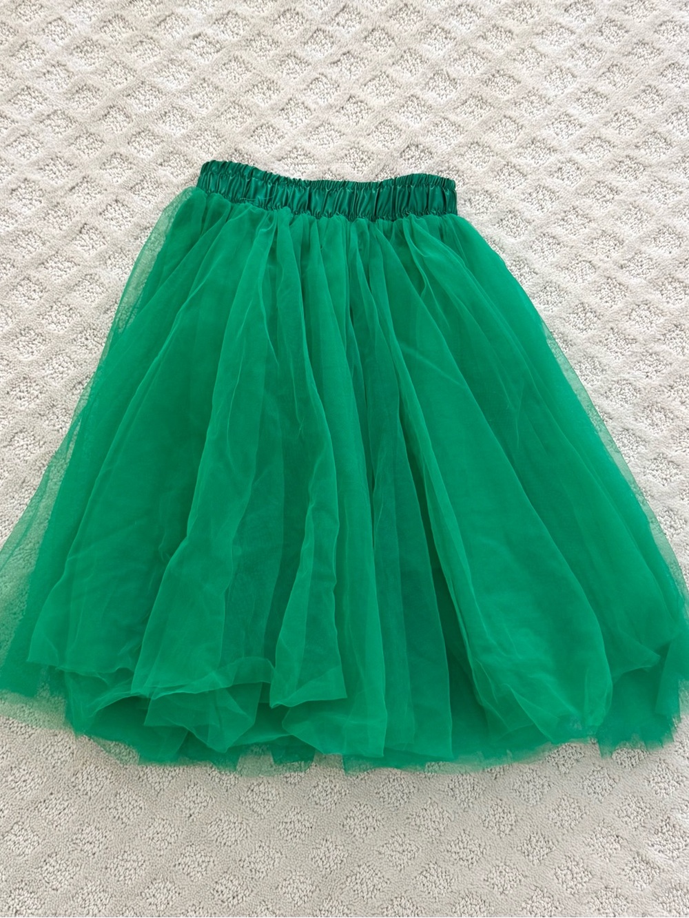 The Heaven Tulle Skirt - Bright Green. 3-4Y